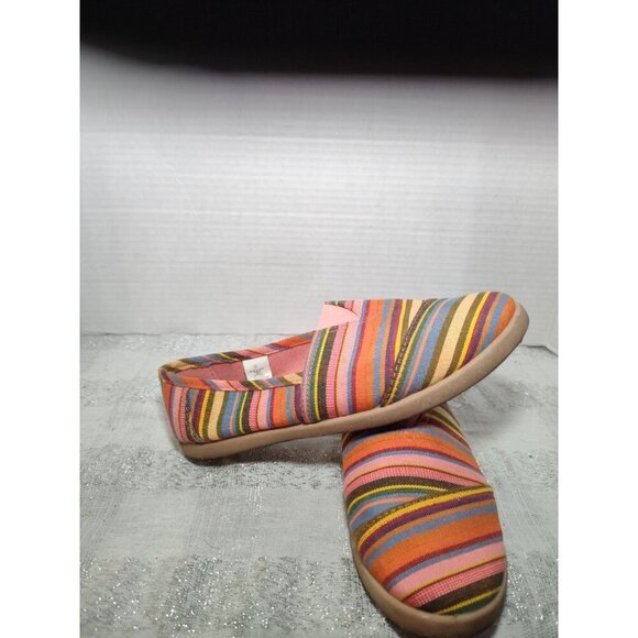 Enlighten Active SlipOn Flat Womens Sz 6 Comfort Striped Pink Loafer Casual Shoe - Picture 9 of 12